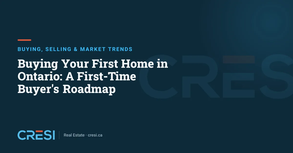 Buying Your First Home in Ontario: A First-Time Buyer's Roadmap